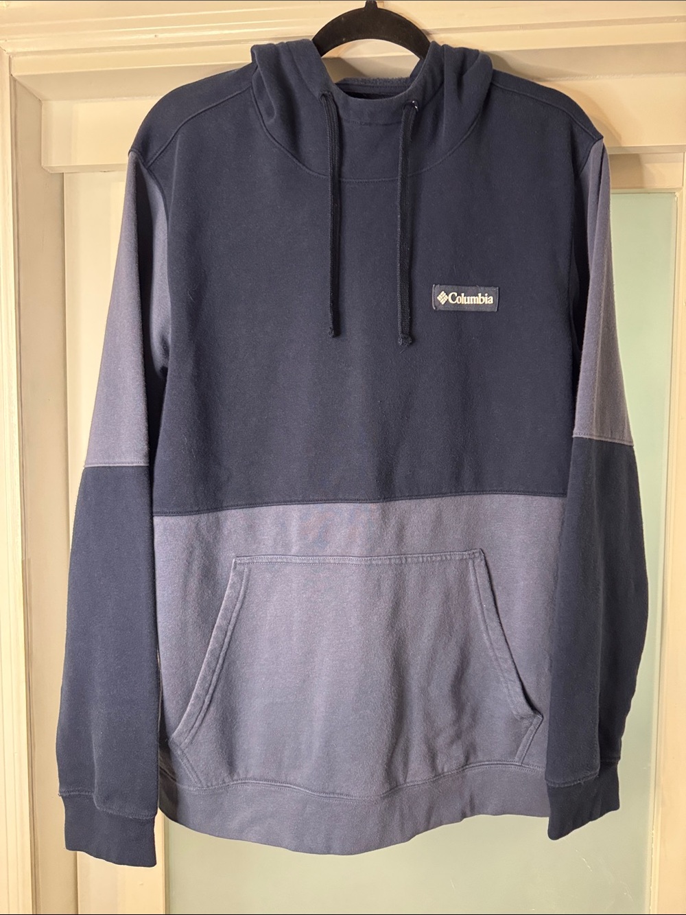 Columbia Two-Tone Navy and Slate Pullover Hoodie